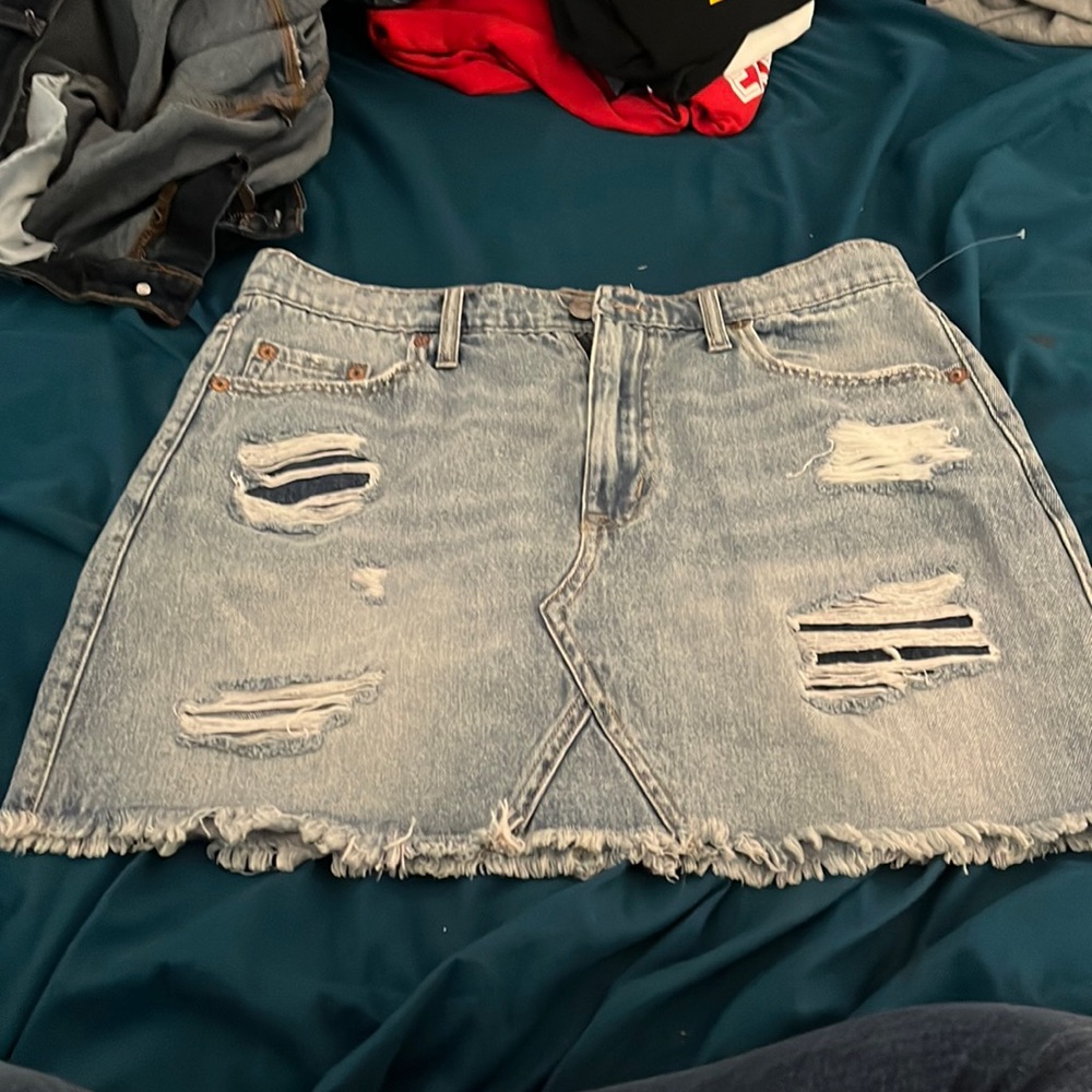Aero jean skirt